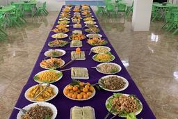 TRƯỜNG MN AN TIẾN  TỔ CHỨC TIỆC BUFFET ĐÓN TẾT
