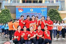 Trường MN AN Tiến tham dự "Hội khỏe công nhân viên chức lao động Huyện Mỹ Đức năm 2021"